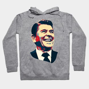 Ronald Reagan Happy Pop Art Hoodie